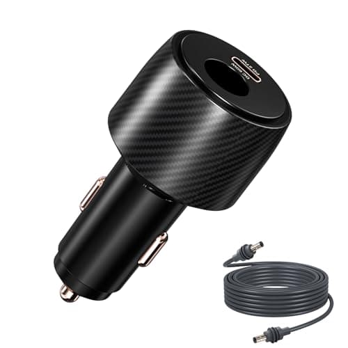 FIRRAX 2 in 1 Starlink Mini Car Adapter 12V to 24V DC Step Up Converter, 6.5FT 20AWG Starlink Mini Cable with Cigarette Lighter Adapter 60W DC + 27W PD Car Power Supply for RVs, Boats, Trucks — image 1