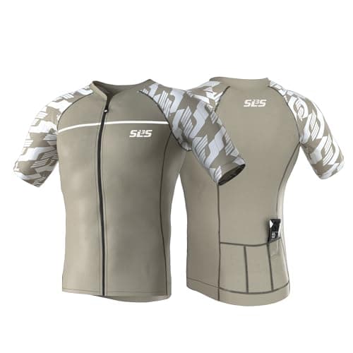 SLS3 Cycling Jersey Men Lightweight - Elite Mens Bike Shirts Short Sleeve | Breathable & Aero Sleeved Road Bike Jersey for Men, Cycling Shirt for Performance & Comfort - Lightweight Race-Day Fit view 4