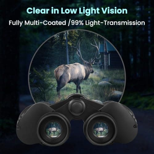 20x50 High Powered Binoculars for Adults, Waterproof Binoculars with Low Light Vision Easy Focus for Bird Watching Hunting Travel Stargazing Cruise with Carrying Bag view 6