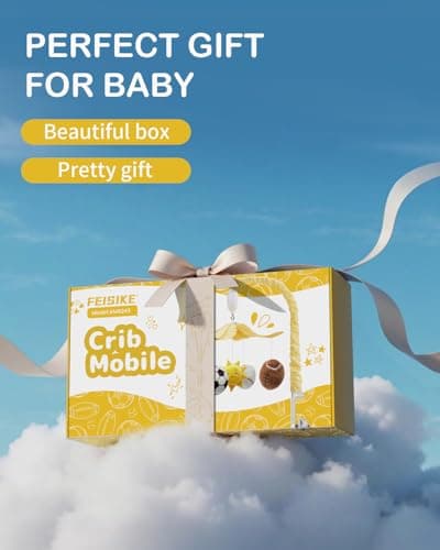 FEISIKE Baby Crib Mobile with 35 Lullabies, 3 Modes Rotation & Music, Soother Toy Adjustable Volume, Sport-Themed Nursery Decor Musical Mobile for Crib or Bassinet view 6