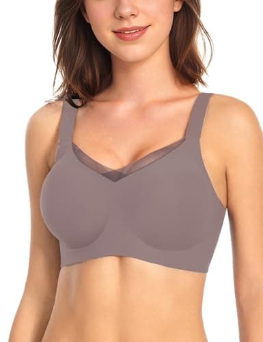 Vinfact Womens V Lace Wireless Seamless Bras No Underwire Comfort Push Up Bras Supportive Full Coverage Bralettes T Shirt Bra view 1