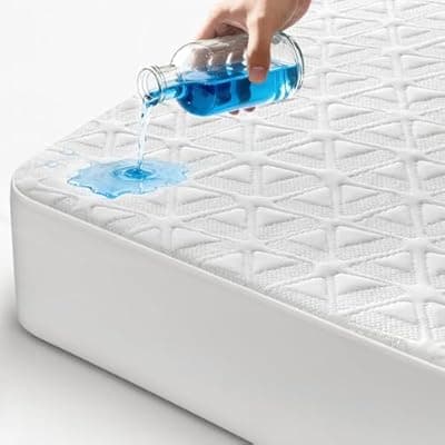 AVIKEN Waterproof Mattress Protector Full Size, Soft Breathable Mattress Pad with Deep Pocket 8"-21", Noiseless 3D Air Fabric Cooling Mattress Cover for Bed, Machine Washable, White