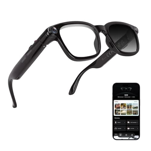 XOOMEER AI Smart Glasses with 8MP Camera, 1080P Video Recording and Photo, Bluetooth 5.4 Audio Calls & Music, AI Voice Assistan, AI Recording, Real Time Translation - for Life, Work and Vlog — image 1