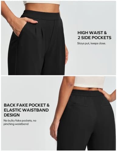 Ewedoos Work Pants Women Wide Leg Dress Business Casual Trousers Slack view 5