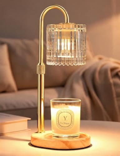 Qaimish Candle Warmer Lamp with Timer, Birthday Gifts for Women Home Decor | Dimmable Wax Melt Warmer with 2 Bulbs, Fall Decor for Home Living Room Halloween Decorations Gifts for Mom — image 1