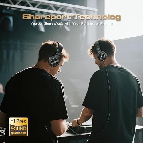 OHAYO M20 Wired DJ & Studio Monitor Headphones, 50mm, 3.5/6.35mm view 6