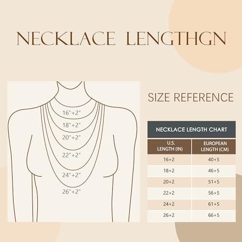 BAYLAY Gold Chain Necklace for Women - 18K Gold Plated Necklace Chain Dainty Gold Necklace for Women Gold Chain Gold Necklace Gold Jewelry Gifts Size 16/18/20/22/24/26 Inch view 6