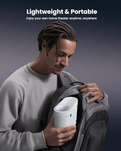 Portable Full HD 1080P Mini Projector, YOWHICK 2026 Upgraded Model, Movie Projector for Home Theater, Compatible with iOS/Android/Windows/TV Stick/Box/USB/HDMI view 6