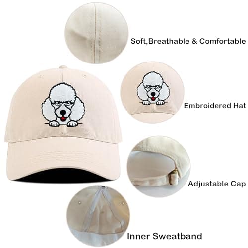 EXFAI Embroidered Hat Adjustable Baseball Cap, Dog Gifts for Dog Lovers, Funny Gifts for Women Men view 3