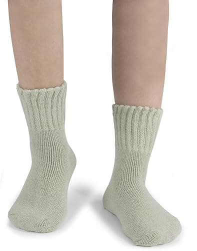 BenSorts Women's Winter Boots Socks Thick Warm Cozy Crew Socks Solid Color Gifts view 2