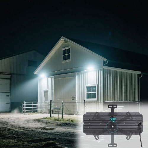 UPWATT 100W LED Floodlight, 5200lm 500W Equivalent Bright LED Work Light, 6500K Daylight Light for Warehouse & Home Workshop view 5