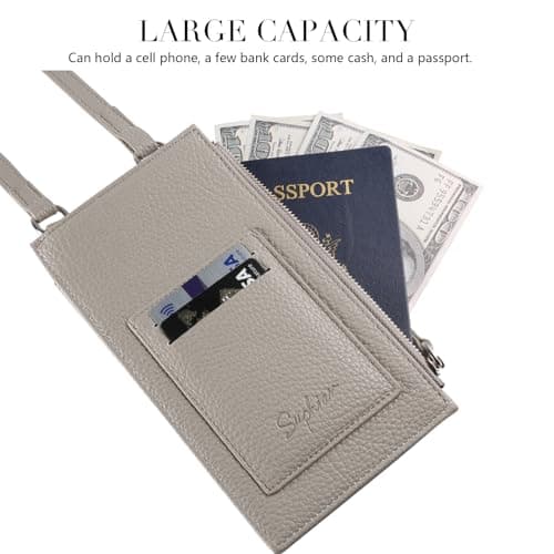 Vyvyana Cell Phone Purse Wallet Small Crossbody Bags for Women with Adjustable Shoulder Straps and Card Slots view 3