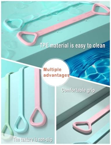 Figure 8 Resistance Band, Arm Back Shoulder Exercise Elastic Rope Stretch Fitness Band, Foot, Leg, Hand Stretcher, Arm Exerciser for Yoga Pilates Stretching Physical Therapy, Home Gym Workout（ Pink view 2