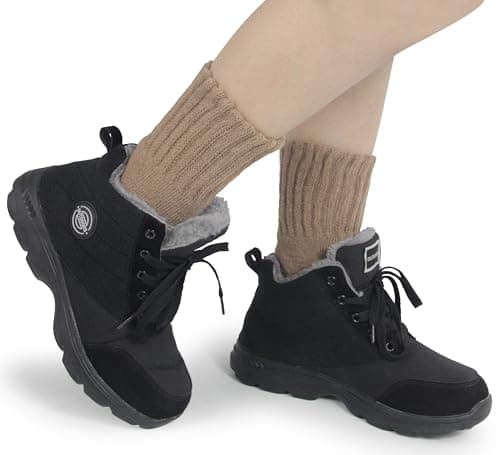 BenSorts Women's Winter Boots Socks Thick Warm Cozy Crew Socks Solid Color Gifts view 6