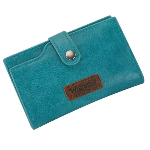 Wrangler Wallet for Women Bifold Card Holder with Zipper and ID Window view 5