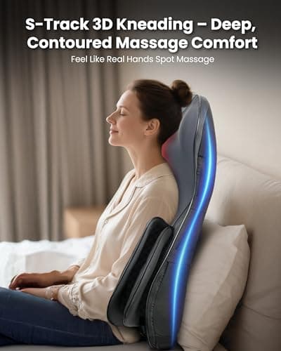COMFIER Shiatsu Neck & Back Massager, Massage Chair Pad with Back Heat | Adjustable Neck Nodes, Full Back Shiatsu,Spot Massage, 3-Level Compression, Seat Vibration for Home Office Chairs view 5