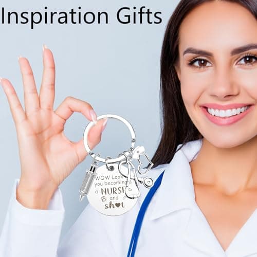 ownmysty Nurses Gifts for Women, Keychain Nurses Week Gifts for Nursing Students, Nurse Graduation Gift view 5