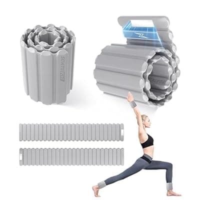 Wrist and Ankle Weights for Women & Men 2 Pack (1lb Each), Adjustable Silicone Wearable Arm & Leg Weights for Pilates, Gym, Yoga, Cardio, Strength Training