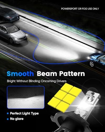 NOVSIGHT H4/HB2/9003 Bulbs Upgraded, 400% Brightness H4 Fog Bulbs, Quick Installation HB2/9003, Pack of 2 view 4