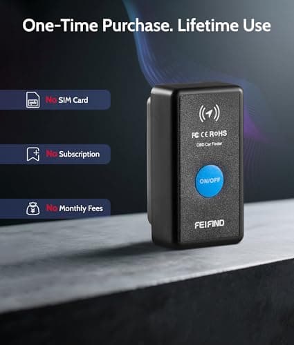OBD2 GPS Tracker for Vehicles Work with Apple Find My(iOS Only) Plug & Play view 3