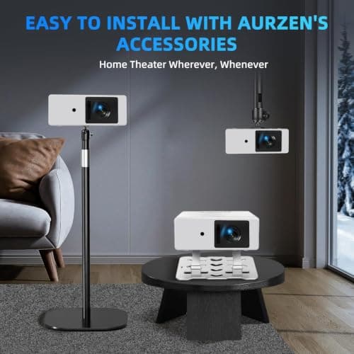 4K Projector with WiFi and Bluetooth view 3