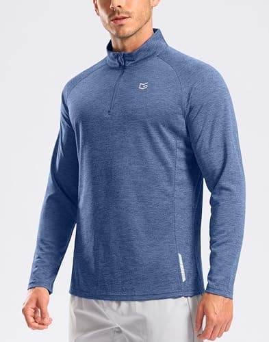 G Gradual Men's Quarter Zip Pullover Running Athletic Shirts Long Sleeve view 2