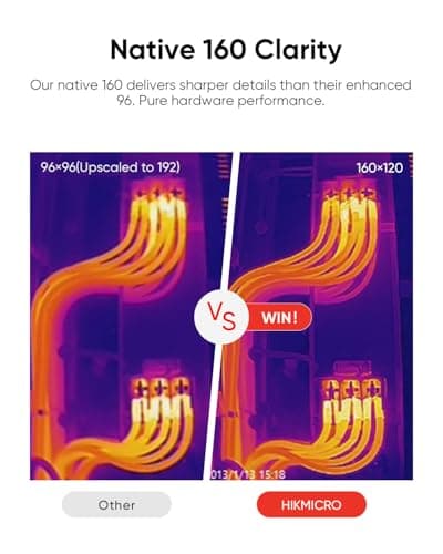 HIKMICRO E1L Thermal Imaging Camera with Laser Pointer, 320×240 Output, -4°F to 1022°F, 25Hz, <40mK, 350g Lightweight Handheld Thermal Imager with Professional PC Analysis view 2