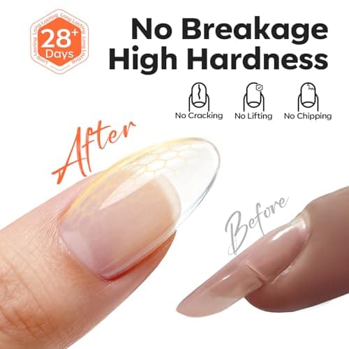 modelones Builder Nail Gel, 10-in-One Builder Clear Hard Gel 2oz, High Thickness for Extension Apex Building Sculpting Overlays Home Salon LED Cured view 5