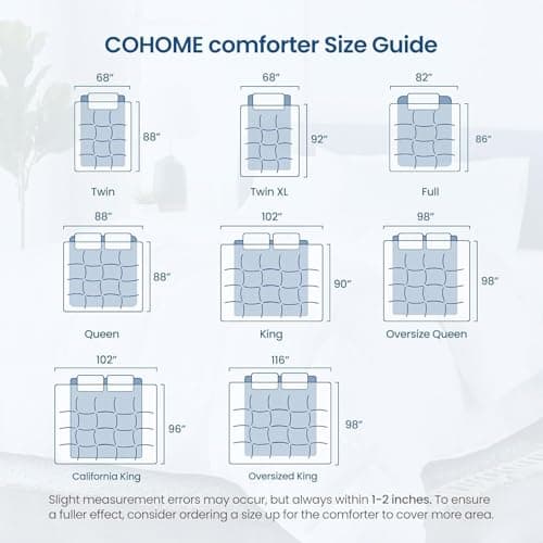 COHOME Premium Full Size Comforter, All-Season Quilted Down Alternative Duvet Insert, Luxury Hotel GentleSoft Comforter with Anti-Clump Tech & 8 Tabs - Reversible - Beige 82x86 inches view 2