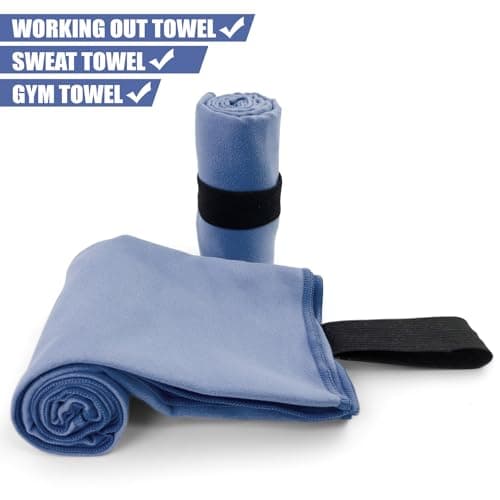 Yaozoon Microfiber Camping Towel for Face Quick Dry Lightweight Small Travel Body Beach Swimming Cycling Fishing Hiking Backpacking Towels(Navy Blue, 2 Pack S) view 4