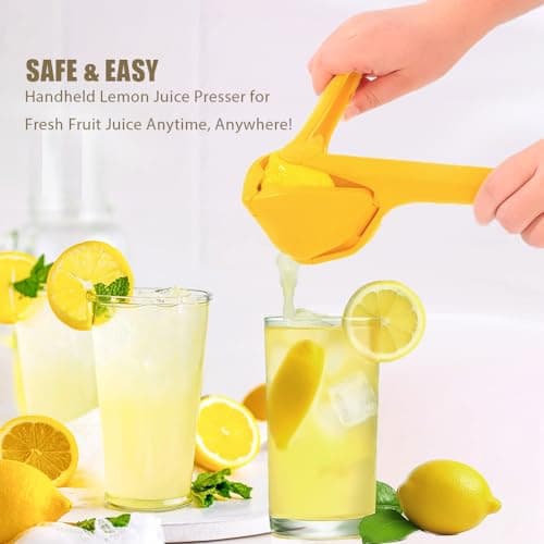 Juice Squeezer Handheld Lime Juicer Squeezer Effortless Juice Presser Small Manual Fruit Squeezer Citrus Press Folds Flat Design For Saving Space Strorage, Easy to Use for Lemon, Lime, Cirtus, Orange view 5