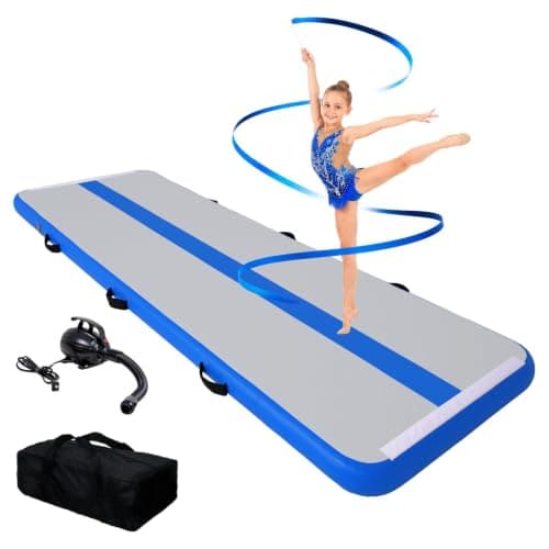 FunWater 10ft Inflatable Gymnastics Mat Tumble Track 4in Thick — image 1