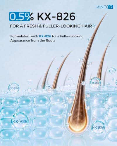 KINTOR 0.5% KX-826 Hair Revitalizing Spray, Blue Basic, 60 mL (2 fl oz) | Daily Care for Men & Women,Fuller-Looking Hair,Lightweight Oil Control,1 Month Supply view 6