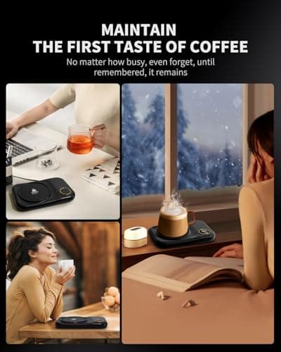 Coffee Mug Warmer Mom Day Gift, 3-Temp Settings USB Coffee Mug Warmer, 113℉/131℉/149℉ Plug in USB Candle Warmer Beverage for Coffee, Cocoa, Tea, Candle, Mom's Day Gift Mom Gifts Women Gifts view 6