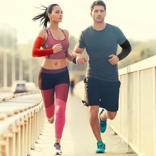 Renil Arm Sleeves for Men and Women & UV Protection Cooling Basketball Arm Sleeves view 6