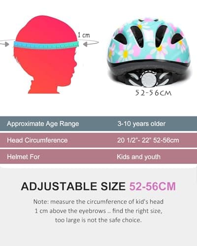 Girl Bike Helmet, Pink, Ages 3-10 Years Adjustable, Multi-Sport view 2