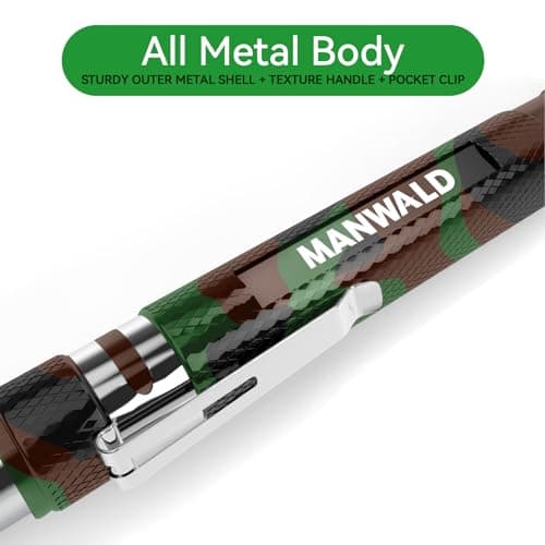 LED Magnetic Pickup Tools, Telescoping Magnetic Flashlights with Extendable Magnet Stick, Cool Gadgets Gifts for Him Adults, Birthday Gifts for Men, Dad, Camouflage view 5