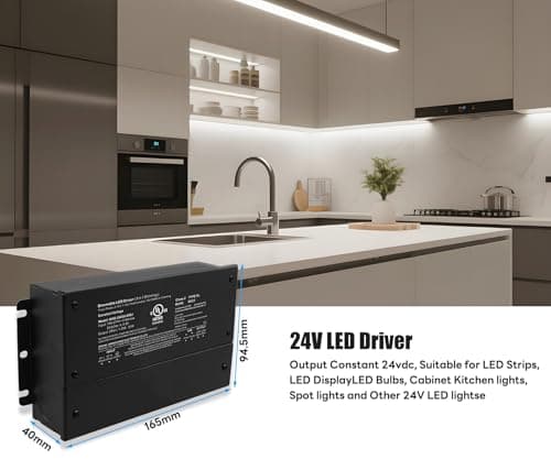 AMAZING POWER 24V 30W Dimmable LED Driver, Power Supply for ELV, TRIAC Dimmer, AC to DC Transformer for LED Lighting, UL Listed, Class 2 view 2