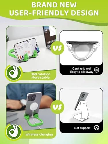 Gifts for Teen Boy Girl Kid Man Woman Adult: Cell Phone Stand Stocking Stuffers Gifts for Kids Patented OK Phone Holder for Desk Teenage Son Funny Trendy Birthday Gift Cool Gadgets Who Want Nothing view 4