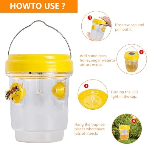 3pc Wasp Traps Outdoor Hanging view 2