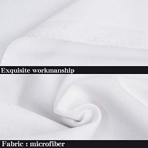 NTBAY Queen Pillowcase Set - 4 Pack Brushed Microfiber 20x30 Pillowcases - Soft, Wrinkle-Free, Fade-Resistant, Stain-Resistant, White Pillowcases with Envelope Closure - 20x30 Inches, White view 3