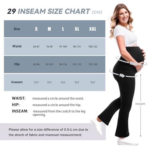 Leafigure Maternity Flare Leggings with Pockets view 2