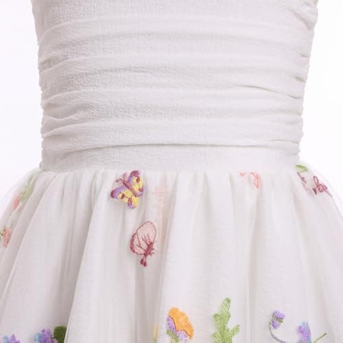 EULIMENE Flower Girl Dress for Wedding Birthday Spaghetti Strap Tulle Dress Formal Pageant Party Princess Dresses Size 5-14Y view 6