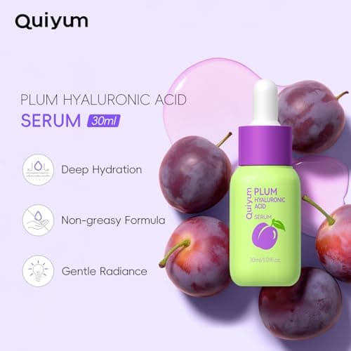 QUIYUM 6PCS Skincare - Skin Care Sets with Watermelon Cleanser, Plum Serum, Blueberry Moisturizer, Milk Honey Peel-Off Mask, Hand Wax, Foot Wax, Hydrating Cleansing Repairing, Ideal Gifts Sets view 3