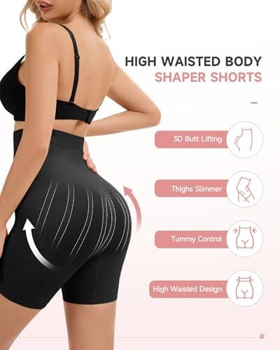 FVACPJ Shapewear Tummy Control Shorts - High Waisted Shapewear Underwear Body Shaper Butt Lifting Shorts Under Dresses view 2