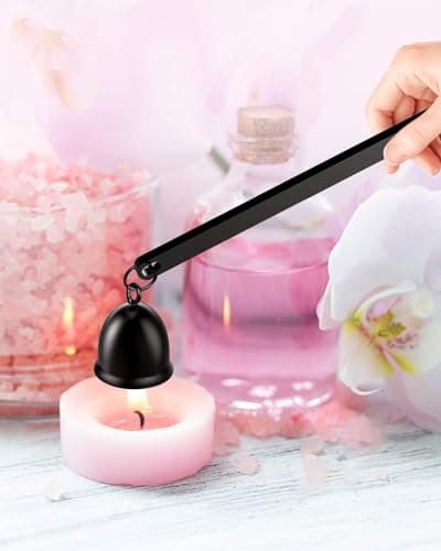 RONXS 3 in 1 Candle Accessory Set, Candle Wick Trimmer Cutter, Candle Snuffer Extinguisher, Wick Dipper with Gift Package for Candle Lover (Black) view 2