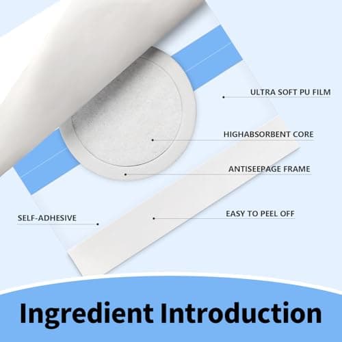 12PCS Castor Oil Patches - Transparent PU Film for Belly Button Patch, Invisible & Leak-Proof Design, Self-Adhesive Disposable Stickers, No Wash Needed (Oil Not Included) view 2