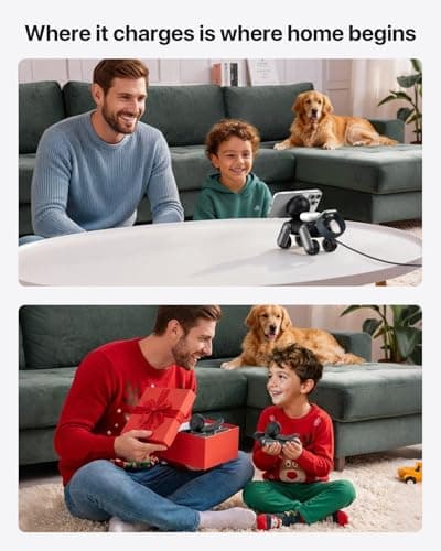 UEQ 3 in 1 Wireless Charging Station for Apple Devices,Foldable Cute Magnetic Mag-Safe Wireless Charger Stand with Night Light for iPhone 17 Air 16 15 14 13 12 Series,AirPods 4 3 2 Pro,Apple Watch view 5