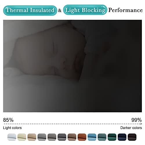 NICETOWN 2 Panels Weighted Blackout Cabana Curtains Outdoor Patio, W52 x L84 Windproof Top & Bottom Grommet & Back Tab, Thermal Heavyweight Drapes Keep Privacy for Yard/Porch, Biscotti Beige view 4