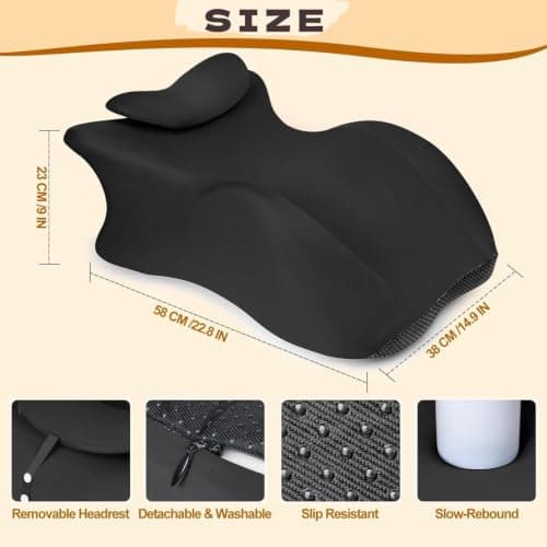 Memory Foam Wedge Pillow, Ergonomic Reading Pillow for Bed & Relaxing view 4